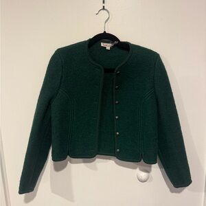 Talbots Dark Green Wool Blazer